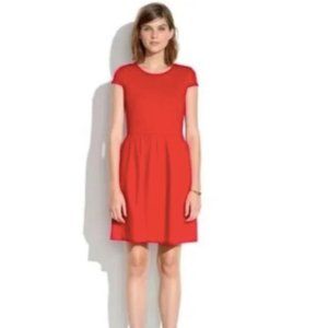 Madewell Ponte Screenplay Dress in Red